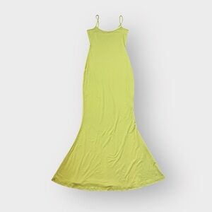 Lime Green Maxi Mermaid Bodycon Dress